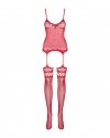Bodystocking F214 czerwone S/M/L