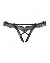 Bravelle stringi otwarte czarne L/XL Obsessive