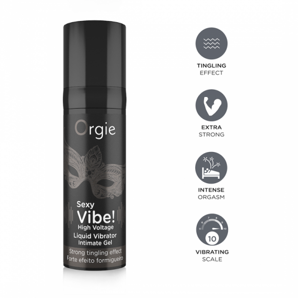 ŻEL STYMULUJĄCY SEXY VIBE! HIGH VOLTAGE - LIQUID VIBRATOR 15 ML