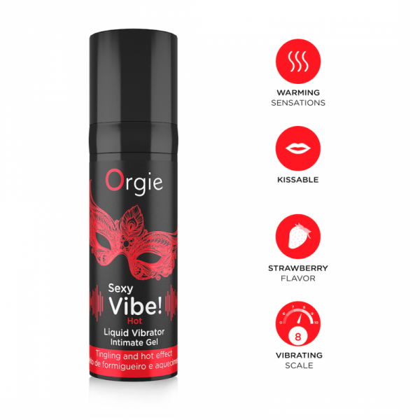 ŻEL STYMULUJĄCY SEXY VIBE! HOT - LIQUID VIBRATOR 15 ML