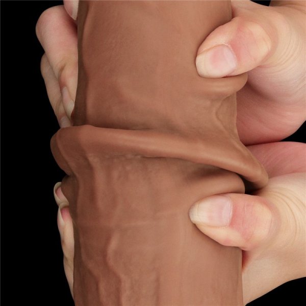 13.5&#039;&#039; KING SIZED SLIDING SKIN DUAL LAYER DONG