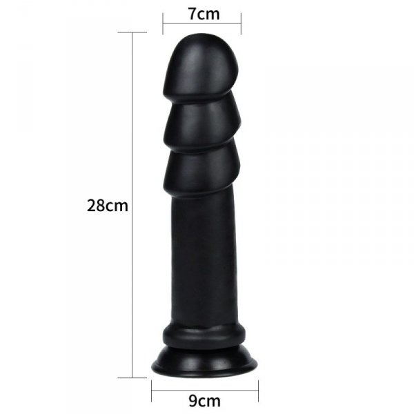 DILDO 11.25&quot; KING SIZED ANAL RIPPLES