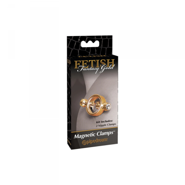 Fetish Fantasy Zaciski na Sutki Gold Magnetic Clamps