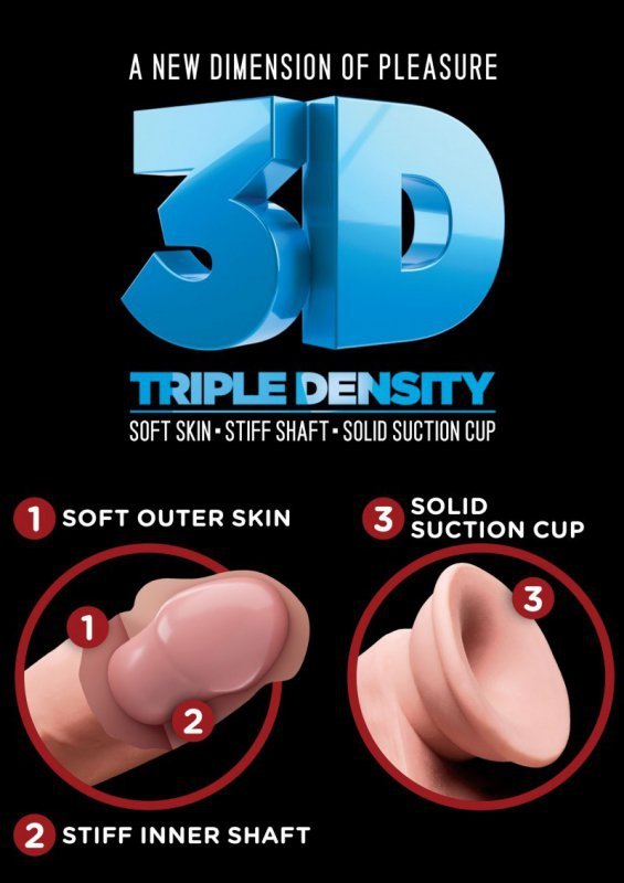 King Cock Plus 7,5&quot; Triple Density Cock with Balls