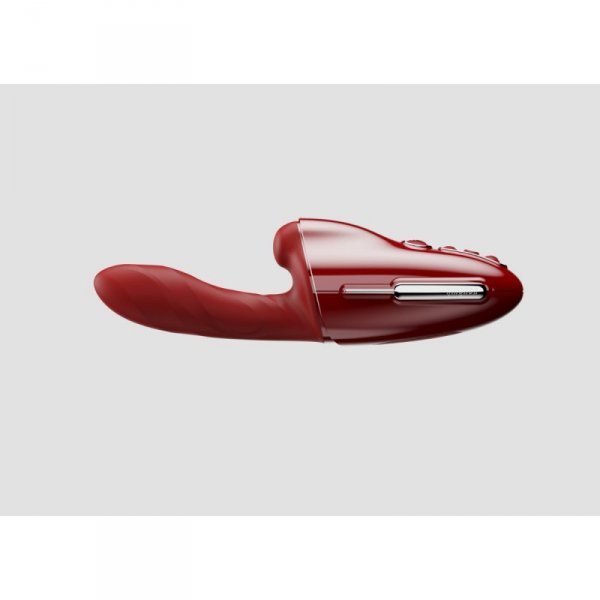 Przenośna seksmaszyna Qingnan No.9 Handheld Vibrating and Rotating Thruster Set Red