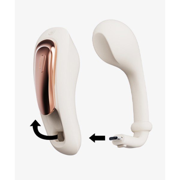 Qingnan No.6 Wireless Control Wearable  Vibrator Beige