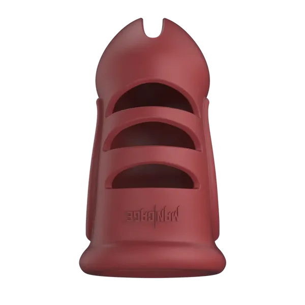 ManCage Model 28 Ultra Soft Silicone Chastity Cage Red