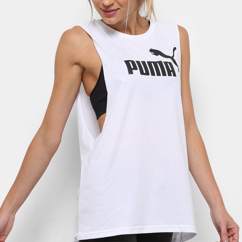 Puma koszulka damska t-shirt Cut Off Boyfriend biała 851363 02