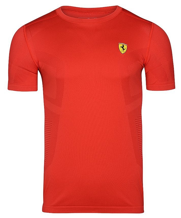 PUMA FERRARI T-SHIRT EVOKNIT CZERWONY 762147 01