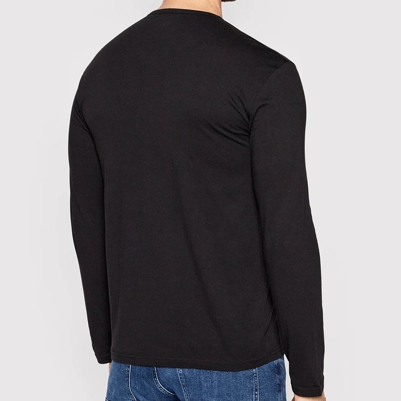 Emporio Armani  koszulka longsleeve męska czarna