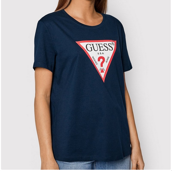 Guess t-shirt koszulka damska granatowy W1YI1BI3Z11-G7HR