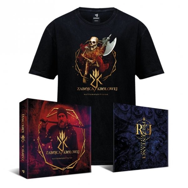 Zestaw DELUXE - T Shirt &quot;Zabójca Królowej&quot; + CD ZABÓJCA KRÓLOWEJ + autografy + REprezentanci #zkontour 