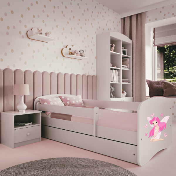 Łóżko dziecięce WRÓŻKA Z MOTYLKAMI 180x80 różne kolory