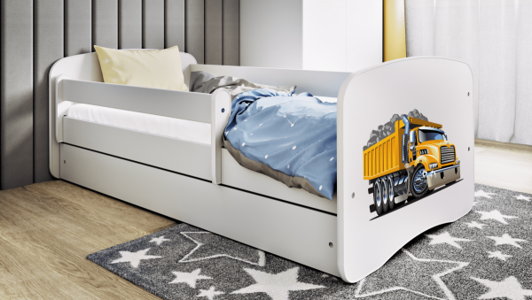 Łóżko dziecięce CIĘŻARÓWKA różne kolory 160x80 cm