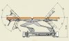 Stół rehabilitacyjny 4-częściowy hydrauliczny SS-H06