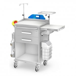 Wózek reanimacyjny REN-02/KO z wyposażeniem - zestaw 2