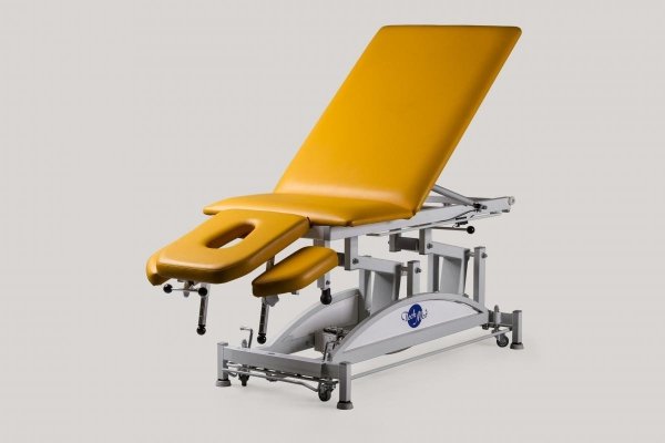 Stół do masażu i rehabilitacji 5-częściowy elektryczny łamany z regulowanym podnóżkiem SM-E-Ł rp