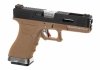 Replika GBB G-Force 17 Silver Barrel - Half-Tan