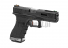 Replika GBB G-Force 17 Silver Barrel - czarna