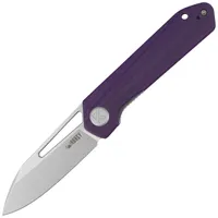 Nóż składany Kubey Royal Purple G10, Stonewashed 14C28N by Colin Maisonpierre (KU321U) 