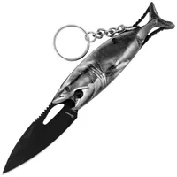 Nóż wędkarski brelok Martinez Albainox Fishing 2 Grey Aluminium, Black 3Cr13Mov (25144 GY) 