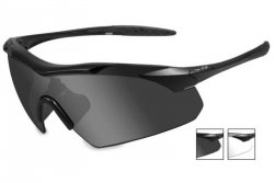 Wiley X - Okulary Vapor Grey/Clear - Black Frame
