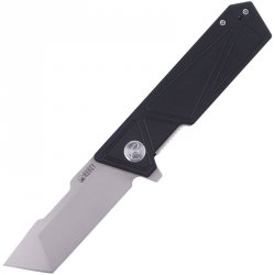 Nóż Kubey Knife Avenger, Black G10, Bead Blasted D2 (KU104A)