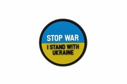 Naszywka STOP WAR - STAND WITH UKRAINE