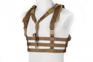 Kamizelka taktyczna Chest Rig typu Low Profile - Coyote Brown