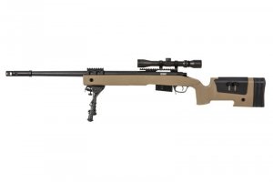 Specna Arms - Replika SA-S03 z lunetą i dwójnogiem - TAN