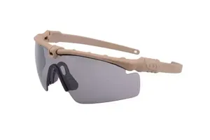 Okulary Tactical - TAN / Smoke