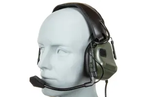 Taktyczny zestaw słuchawkowy Wosport HD-08 Gen. 5 Oliwkowy