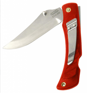 Nóż składany Mikov Crocodile Clip Point Red ABS, Mirror, Klips (243-NH-1/C CLIP/RED)