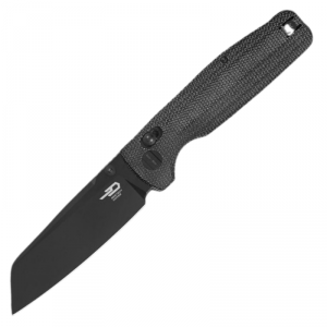 Nóż składany Bestech Slasher Black Micarta, Black Stonewashed D2 (BG56A-2)