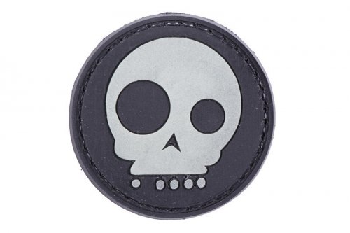 Naszywka 3D – Funny Skull - czarna