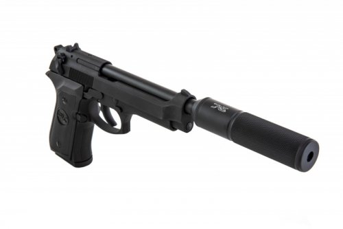 SRC - Replika SR92 z tłumikiem - czarna