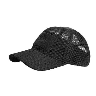 Helikon - Czapka z daszkiem Baseball Mesh - Czarna (CZ-BBM-PO-01)