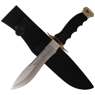 Nóż Muela 85-160 Black Rubber, Satin 420H