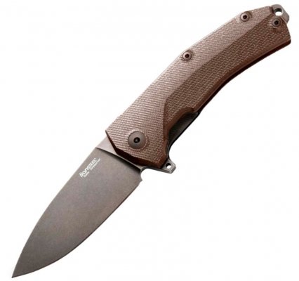 Nóż LionSteel KUR G10 Brown / Black Blade (KUR BBR)