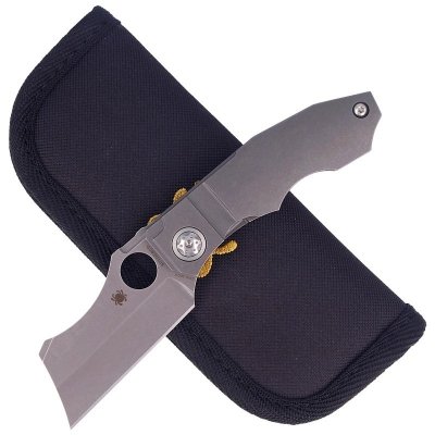 Spyderco - Nóż Stovepipe Titanium CPM 20CV Plain (C260TIP)