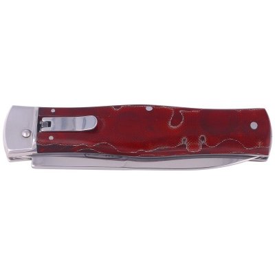 Nóż sprężynowy Mikov Predator Red Raffir, Mirror N690 (241-BRa-1/KP Red)