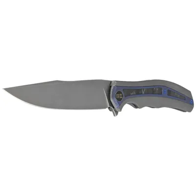 Nóż składany WE Knife Zonda Gray Hand Rubbed Titanium / Marble Carbon Fiber, Gray Hand Rubbed CPM 20CV by Kellen Bogardus (WE22016-4)