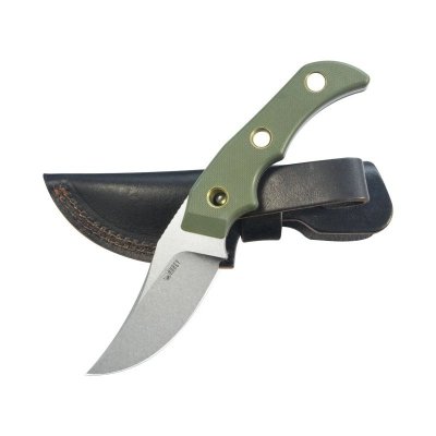 Nóż Kubey Blade Hunter Green G10, Beadblasted 14C28N by Mikkel Willumsen (KU375C)