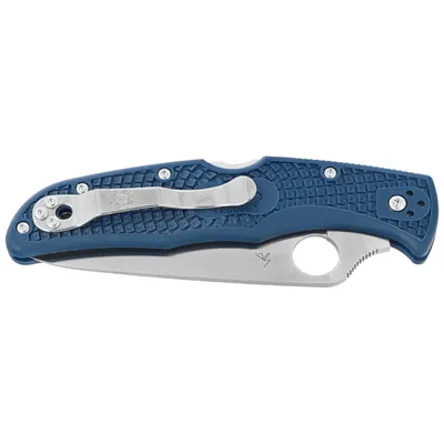 Nóż składany Spyderco Endura 4 Lightweight Cobalt Blue FRN, Satin CPM SPY27 by Sal Glesser (C10PCBL)