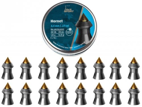 H&amp;N - Śrut diabolo Hornet 1,1g 5,5/200szt.