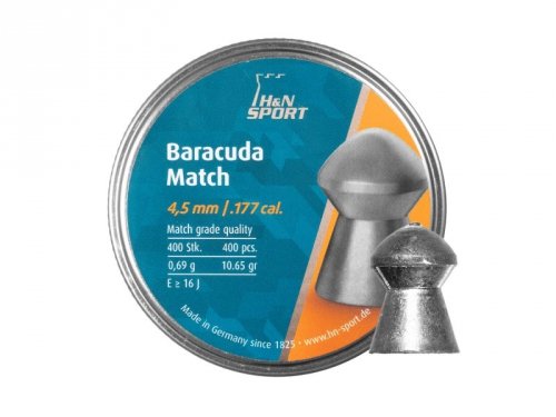 H&amp;N - Śrut diabolo Baracuda Match 4,52mm 400szt.