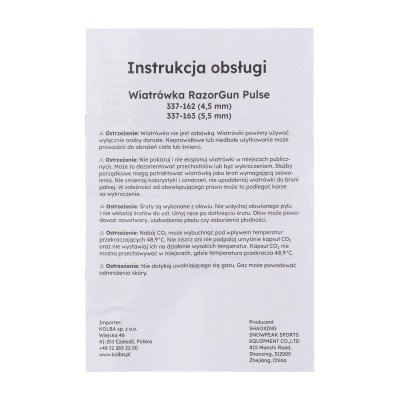 Wiatrówka CO2 RGun Pulse 5,5mm polimer