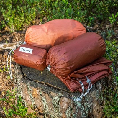 Tarp hamakowy Lesovik HEKSA - terra rosa