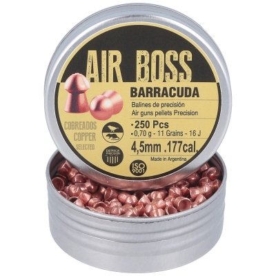 Śrut Apolo Air Boss Barracuda Copper 0,70g 4,5/250szt (30003)