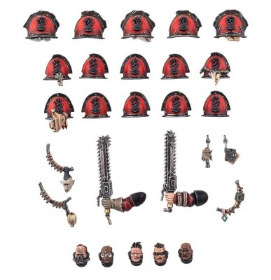 Chaos Space Marines - Red Corsairs Upgrades and Transfers